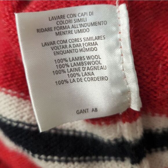 Gant Men's Polo Stripe Knit Sweater - Picture 8 of 9